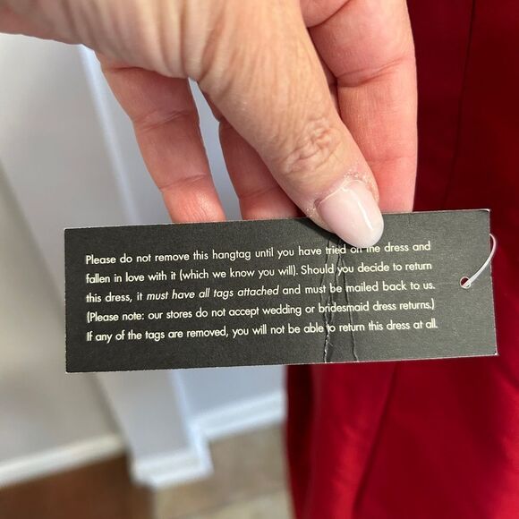 Ann Taylor Elegant Red Strapless Dress - Picture 4 of 11